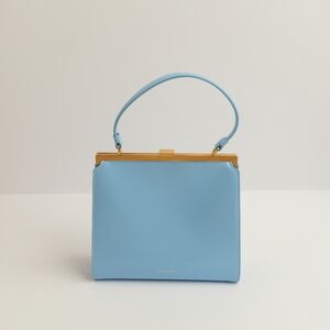 Mansur Gavriel Dahlia Top Handle Handbag | Sky Blue | Great Condition